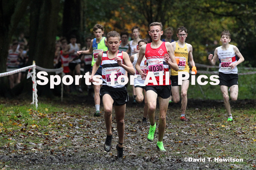Boys under-15s, National Cross Country Relay Champs., Berry Hill Park, Mansfield.  Photo: David T. Hewitson/Sports for All Pics